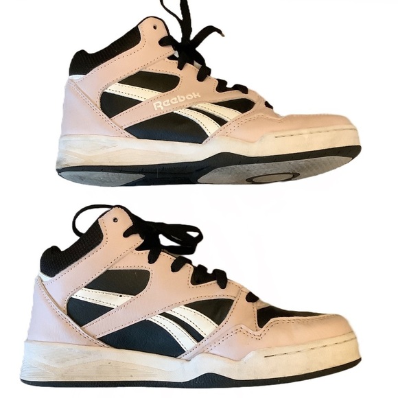 Reebok High-Top Galaxy1 Sneakers in Black and Pink Size 5K - Picture 2 of 7